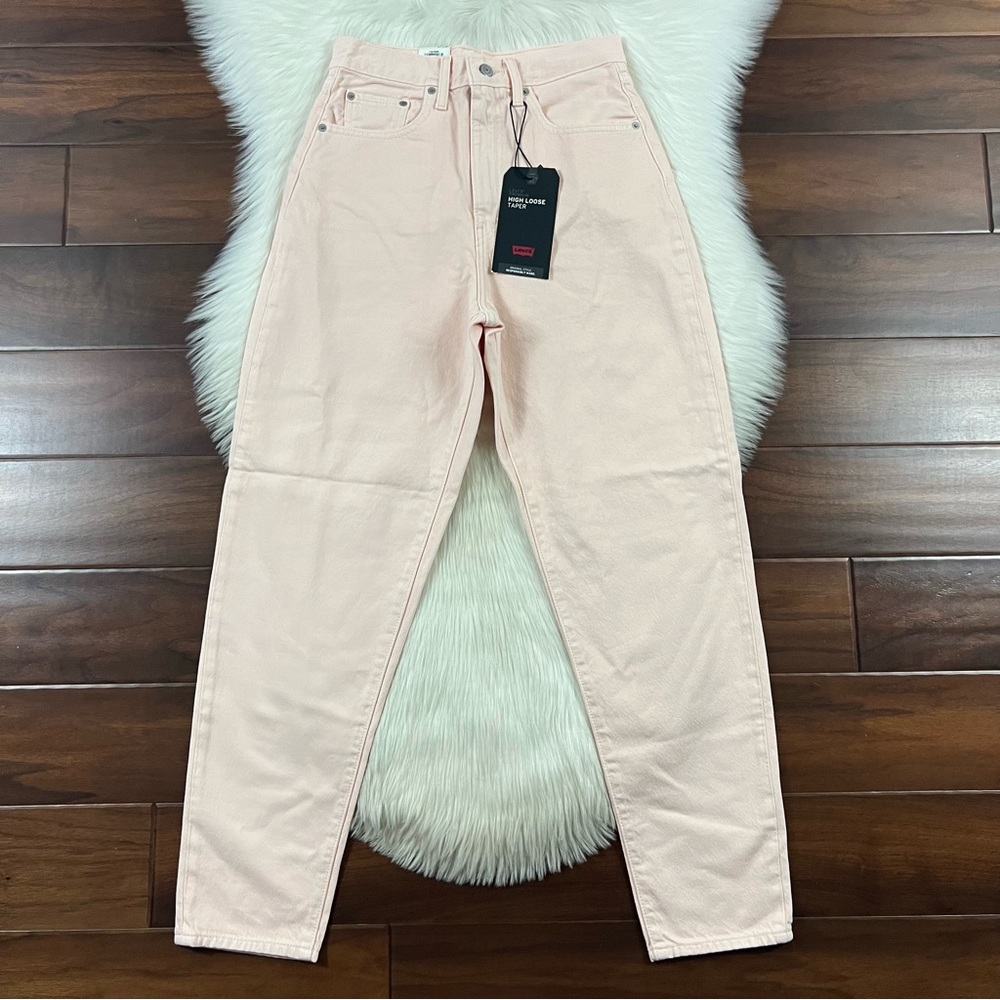 Levi's‎ Women’s Size 27 Pick A Color High Loose Taper Leg Denim Jeans Pink